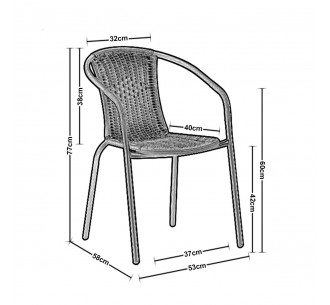 BALENO Armchair Steel... 2