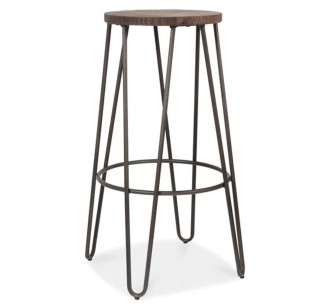Arrow metal barstool