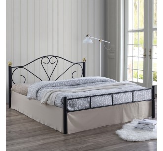 LAZAR Bed 160x200 Metal Black