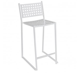 CAPRICE Bar Stool Steel White