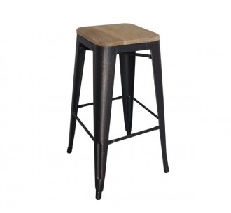 RELIX Wood Σκαμπό BAR,...
