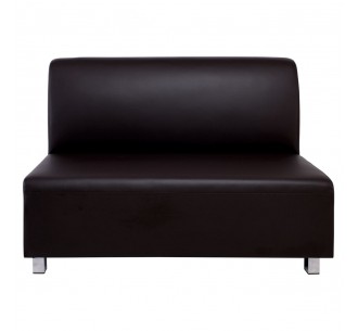 BANDY 2-Seater Sofa Brown Pu 2