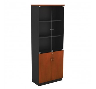 BOOKCASE 80x40x211CM DG/Cherry