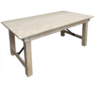 Wooden folding table 180x100cm