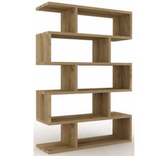 Zic-Zac melamine bookcase