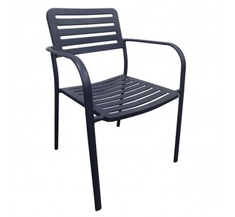 ROMA Armchair Metal Black