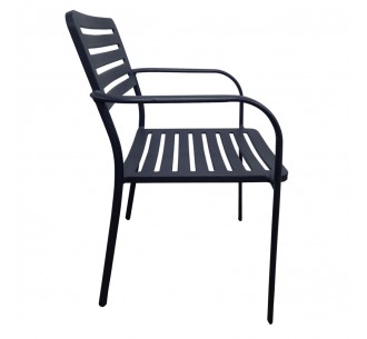 ROMA Armchair Metal Black 2