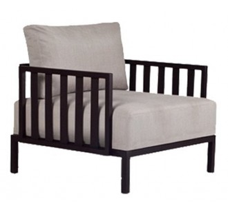 Slim stripe armchair