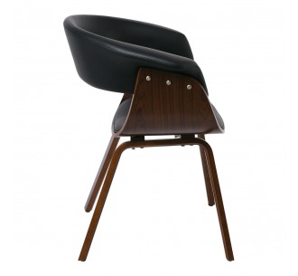 HERMAN Armchair Walnut/Pu... 2