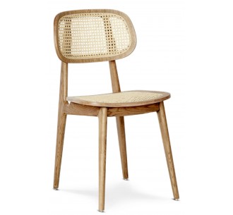 Tracy wooden chair with straw