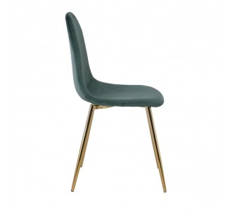 CELINA Gold Metal Chair,... 2