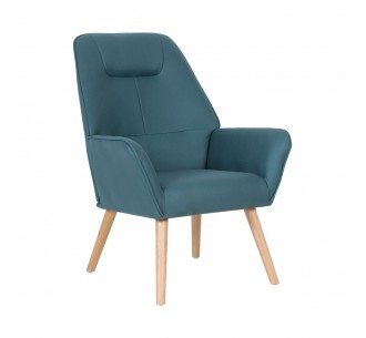 NATTALY Armchair Blue Nabuk...