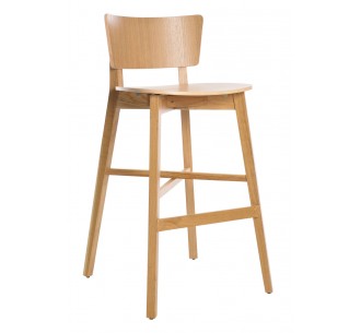 Gala wooden barstool
