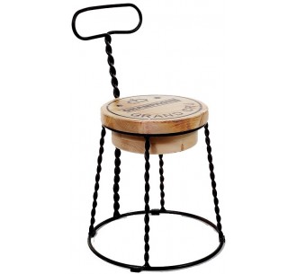 Afro metal chair