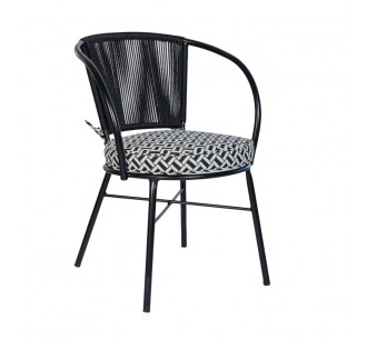 Domino metal armchair