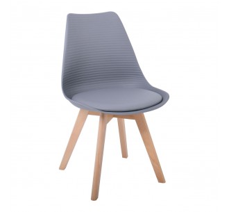 MARTIN STRIPE Chair PP Grey...