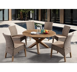 Maddox S/7 wooden dining set